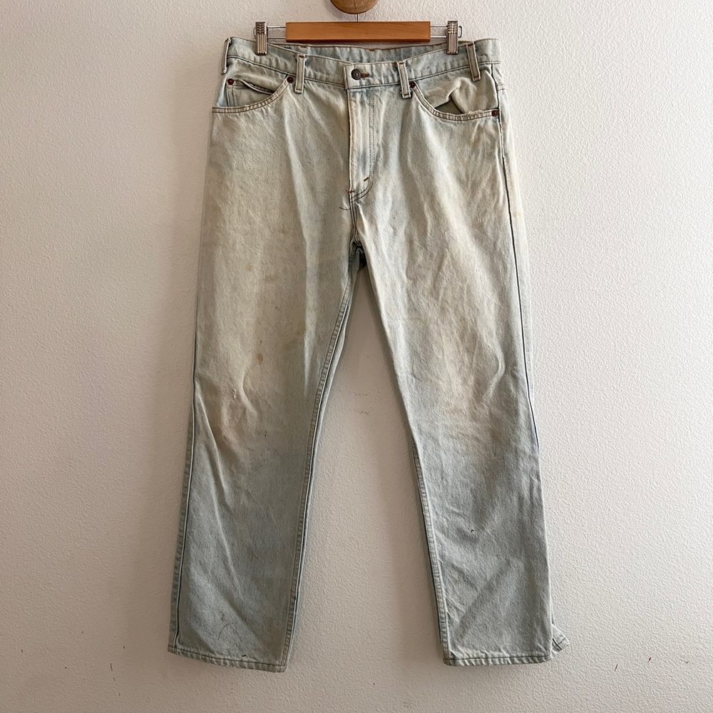 Vintage Levi's Leather Tab Jeans Size 36 x 29
